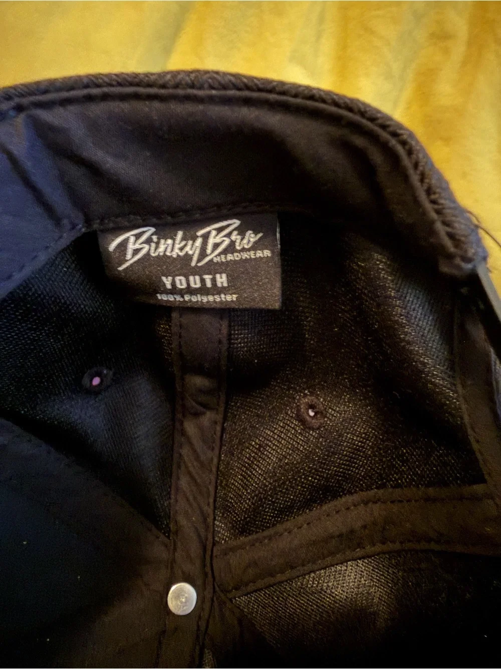 **NWT** Binky Bro- Two-Tone Snapback Cap - Black and Tan
